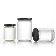 10oz Food grade cylinder glass pickled food jar with screw cap